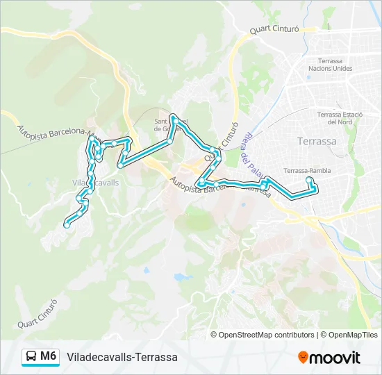M6  Line Map