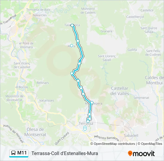 M11  Line Map