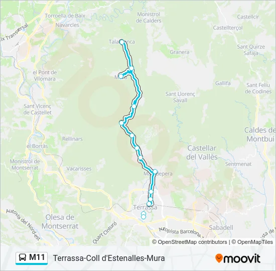 M11  Line Map