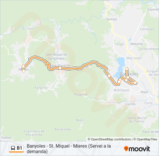 B1 Bus Line Map