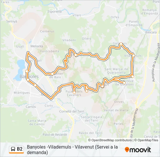 B2 Bus Line Map