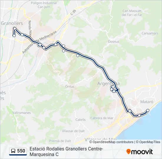 550  Line Map
