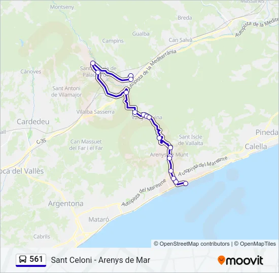 561  Line Map