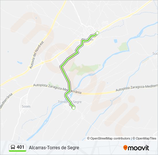 Mapa de 401 de 