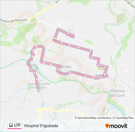LTF Bus Line Map