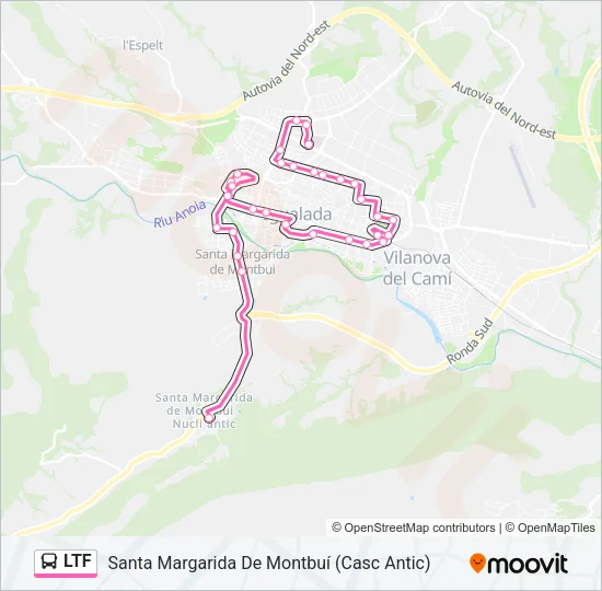 LTF Bus Line Map