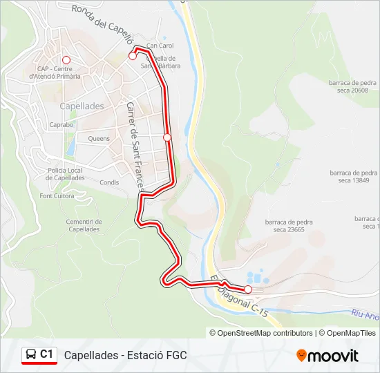 C1 Bus Line Map