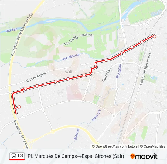 L3 Bus Line Map