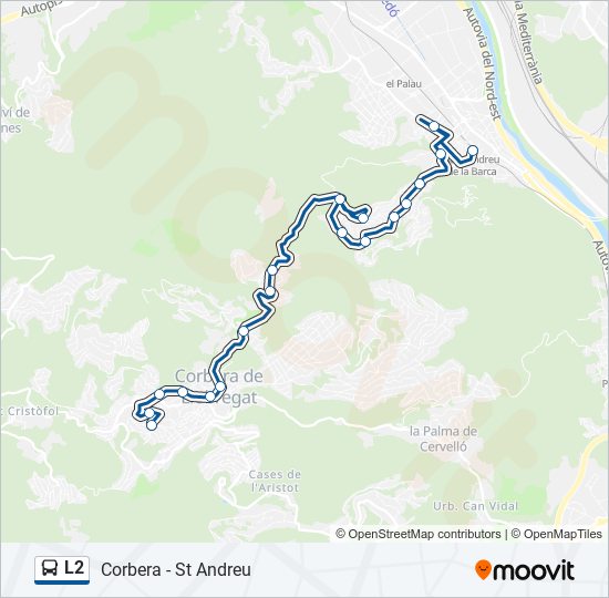 l2 Route: Schedules, Stops & Maps - Corbera De Ll. (Updated)