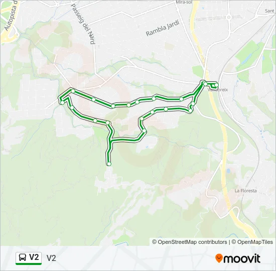 V2  Mapa de línia