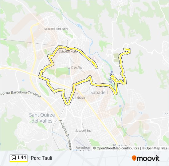 L44 Bus Line Map