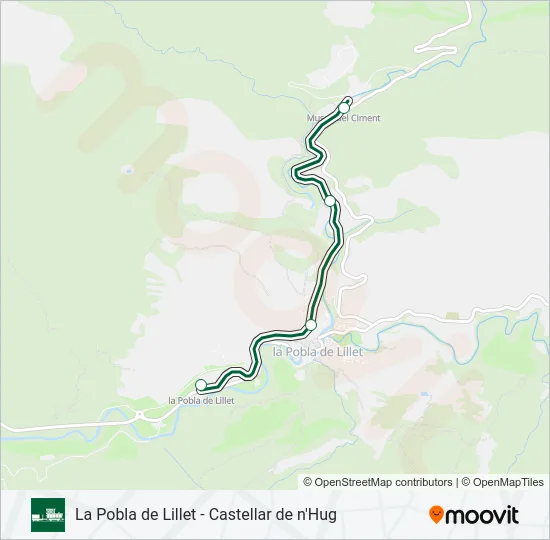 TREN DEL CIMENT Train Line Map