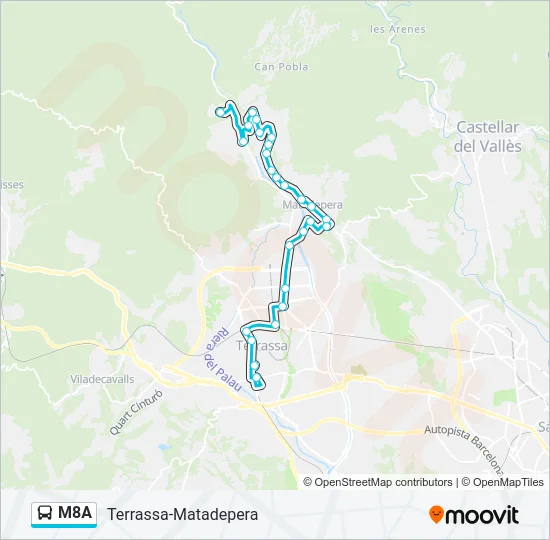 M8A  Line Map