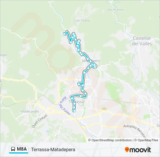 M8A  Line Map