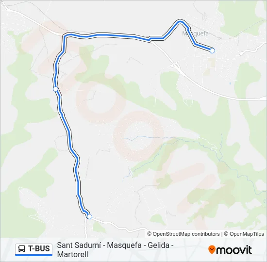 T-BUS  Line Map