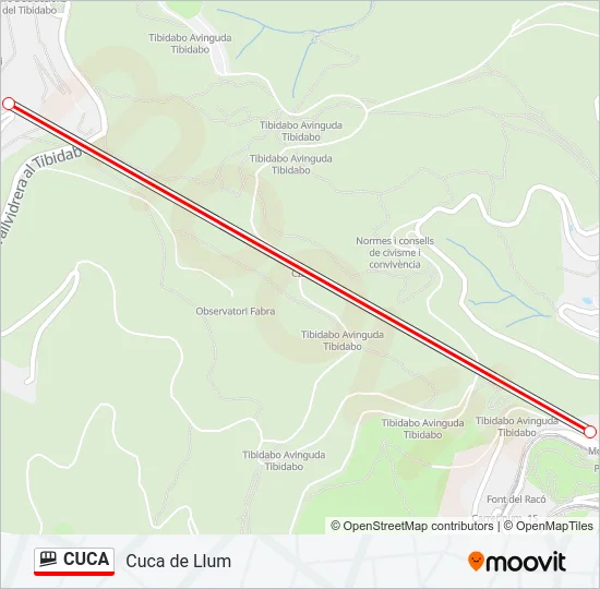 CUCA Funicular Line Map