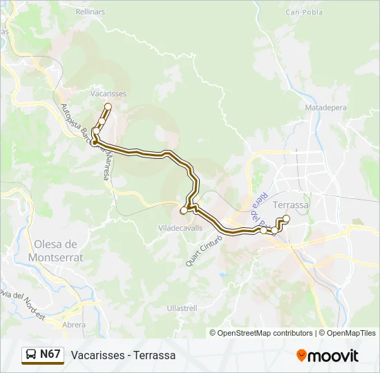 N67  Line Map