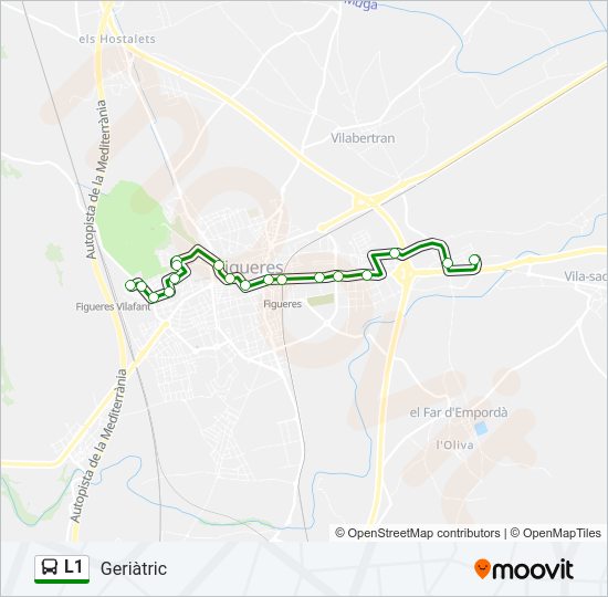 L1 Bus Line Map
