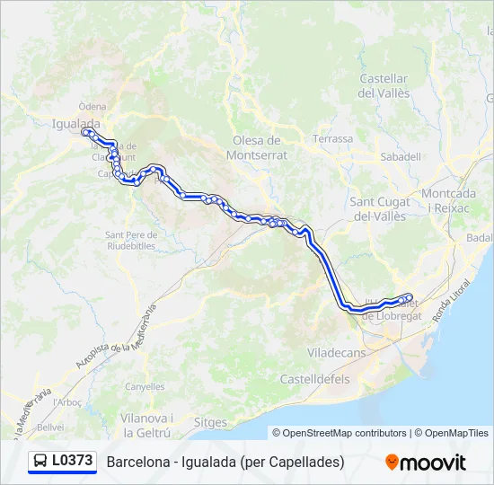 L0373 Bus Line Map
