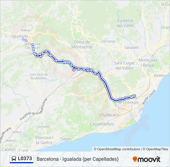 L0373 Bus Line Map