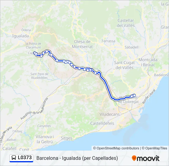 L0373 Bus Line Map