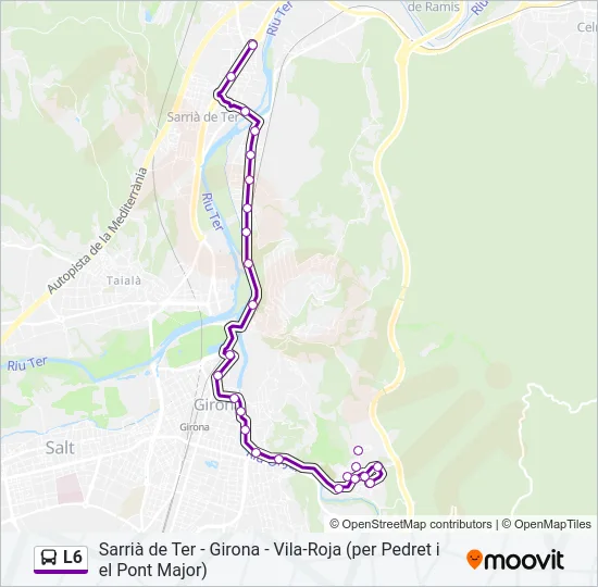 L6 Bus Line Map