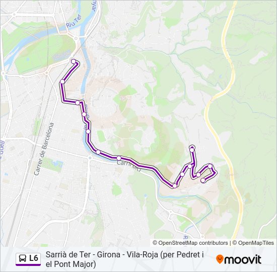 L6 Bus Line Map
