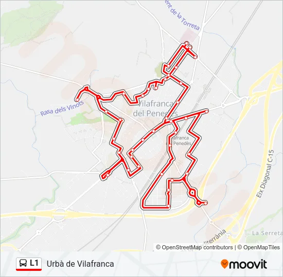 L1 Bus Line Map