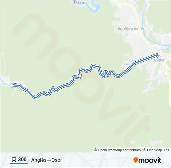 300 Bus Line Map