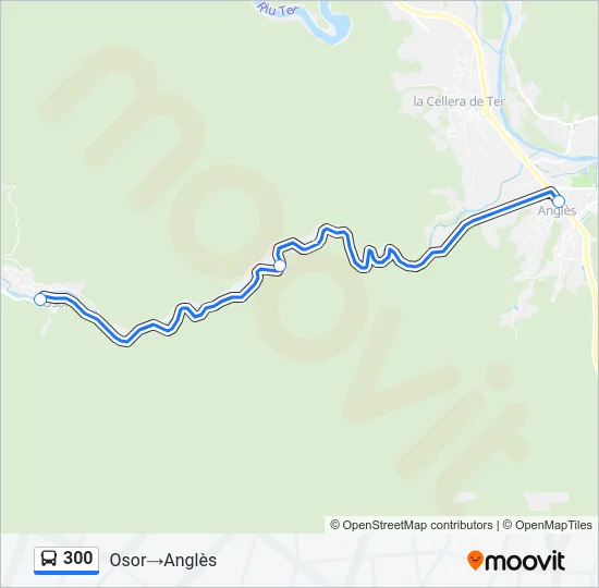 300 Bus Line Map