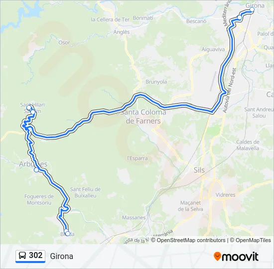 302  Line Map