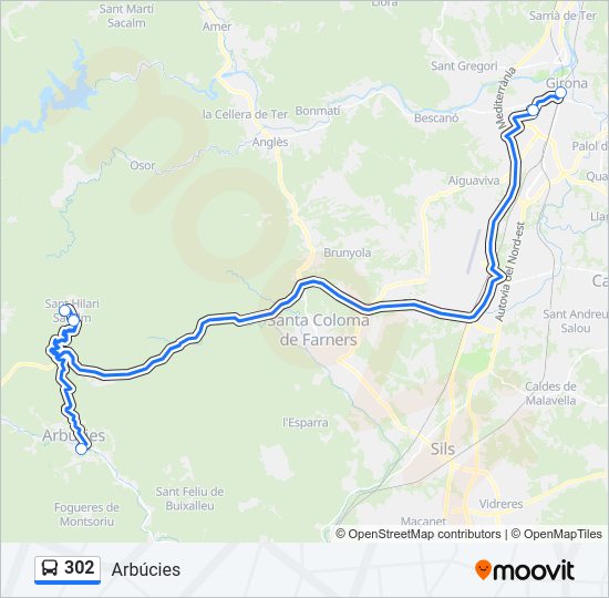 302  Line Map