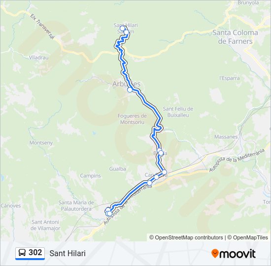 302  Line Map