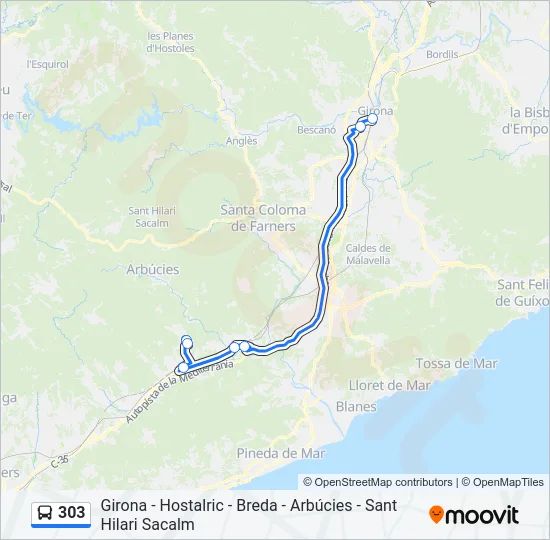 303  Line Map