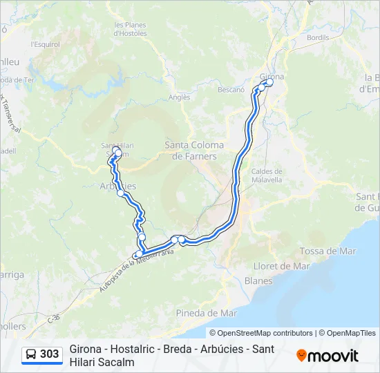 303  Line Map