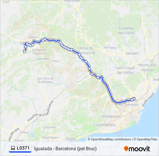 L0371 bus Line Map