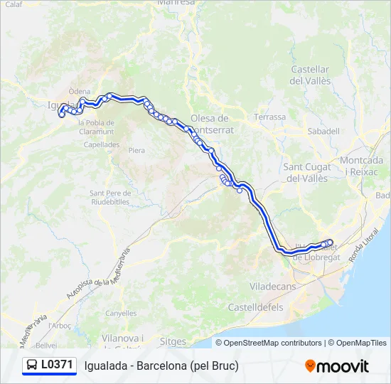 L0371 Bus Line Map