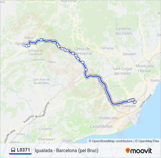 L0371 Bus Line Map