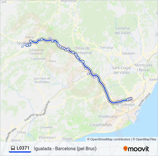 L0371 Bus Line Map