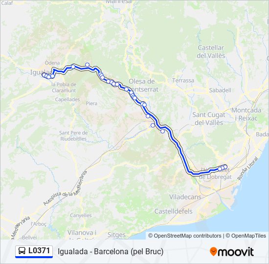 L0371 bus Line Map