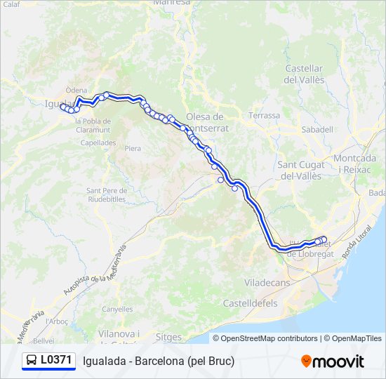 L0371 bus Line Map