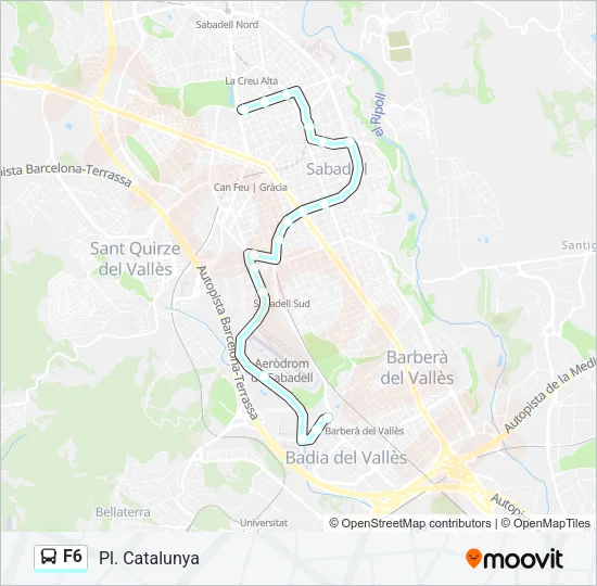 F6 Bus Line Map