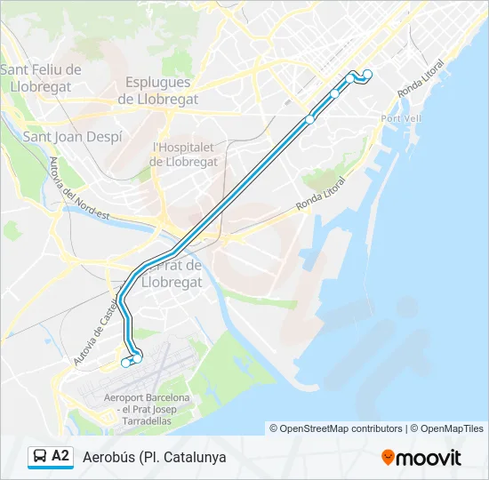 A2 Bus Line Map
