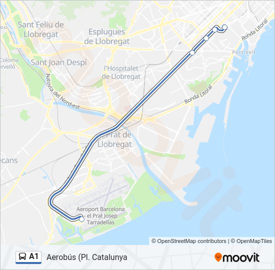 A1 Bus Line Map