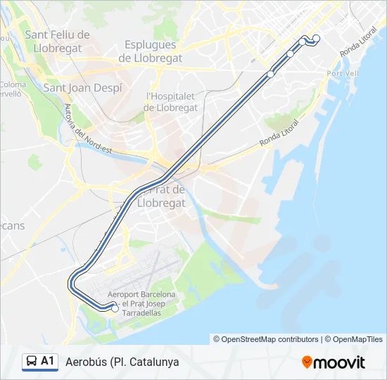 A1 Bus Line Map