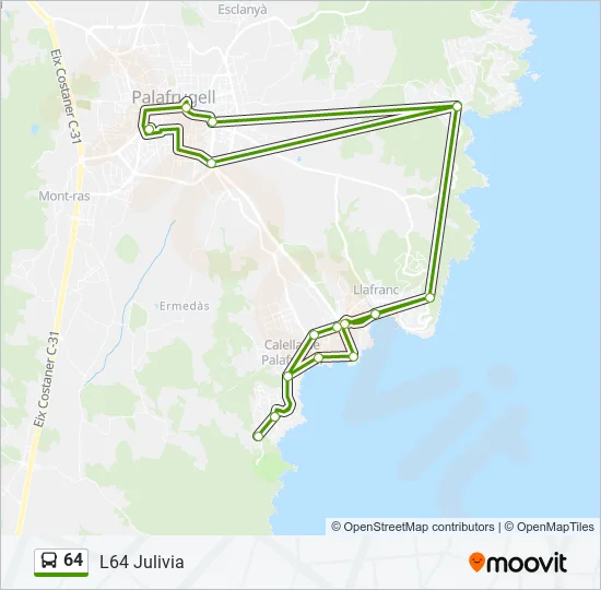 64  Line Map