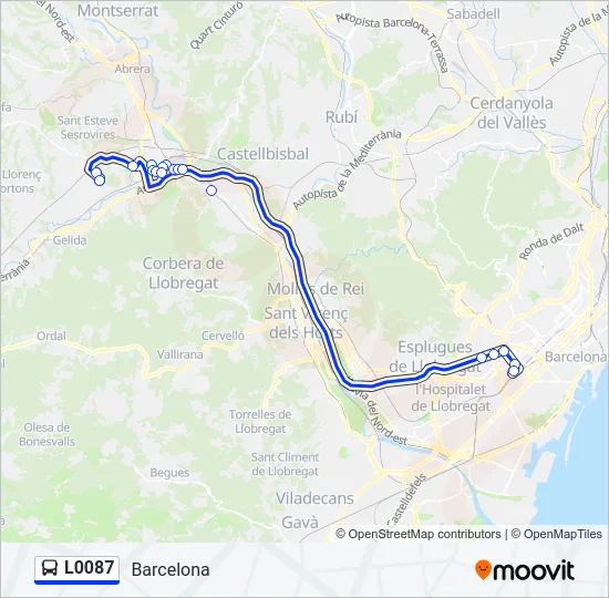 L0087 Bus Line Map