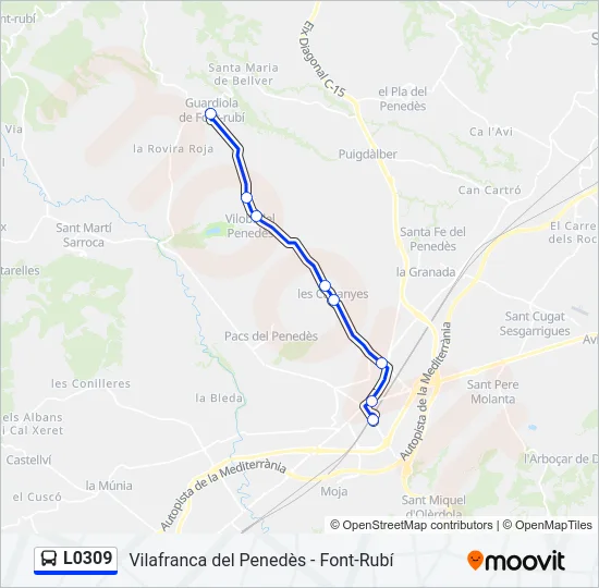 L0309 Bus Line Map