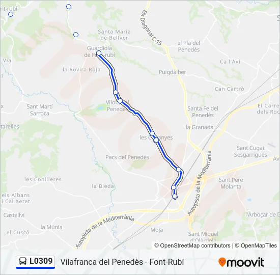 L0309 Bus Line Map