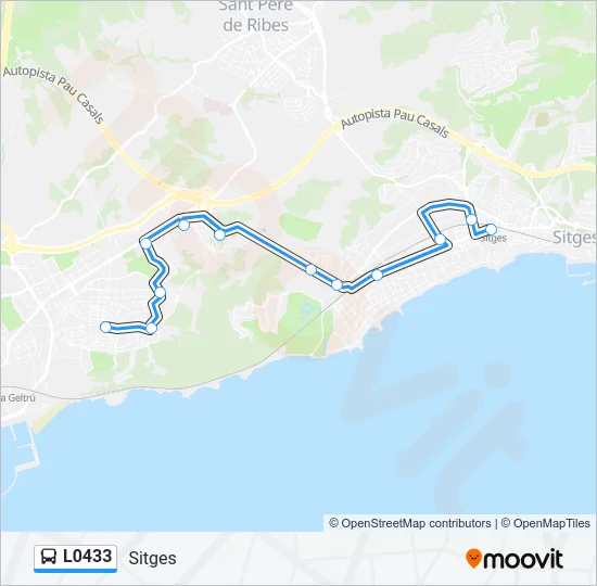 L0433 Bus Line Map
